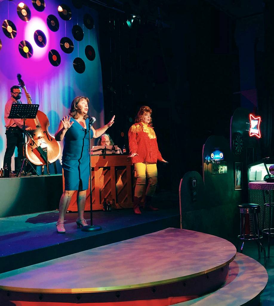 Photo by Bri Bonell                                Patty Sundstrom plays Patsy Cline, left, and director Kathe Rowe plays lifelong friend Louise Segar in this seasons opening production, Always … Patsy Cline.