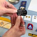 Kat Bryant | Grays Harbor News Group                                This tag was once worn by a Harbor soldier whose family donated it for this use.