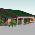 Courtesy of the city of Cosmopolis An artists rendering of how the $3 million Cosmopolis combination City Hall, police station and court might look.