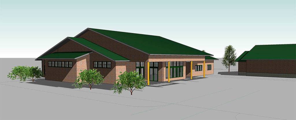 Courtesy of the city of Cosmopolis An artists rendering of how the $3 million Cosmopolis combination City Hall, police station and court might look.