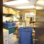 The storage room at the Cosmopolis Police Station is nearing its capacity Tuesday, Oct. 8, 2019. Officials are asking voters to approve a new building for the City Hall, police station and municipal court. (Michael Lang | Grays Harbor News Group)