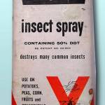 Developed in the 1940s, DDT became a widely used pesticide for crops, including home vegetable gardens. Thirty years later, its use was banned worldwide after it was found to be dangerous to wildlife.