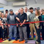 Courtesy photo                                Wishkah Valley School recently staged a ribbon-cutting to celebrate the completion of a summer renovation project. Using a $2.8 million grant, the school upgraded its windows and HVAC system for greater energy efficiency. This was a very large and exciting project for our school, said Allesia Cooper, the Wishkah districts administrative secretary.