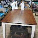 Marcy Merrill photo                                Furniture, an old steamer trunk and lots of musical equipment await auction.