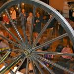 Courtesy photos                                The Northwest Carriage Museum in Raymond hosted its annual Sip and Stroll fundraiser Oct. 19. Participants mingled among the museums 56 horse-drawn vehicles from the 19th century while sipping craft beers from Wild Man Brewing Co. and wines from WooHoo Winery, both of Raymond. Captains Daughter entertained the crowd with fiddle music in the recent barn addition, and many visitors had their pictures taken in the Shelburne landau carriage that was used by Belle Watling in the movie Gone with the Wind. The museum is open daily from 10 a.m. to 4 p.m.