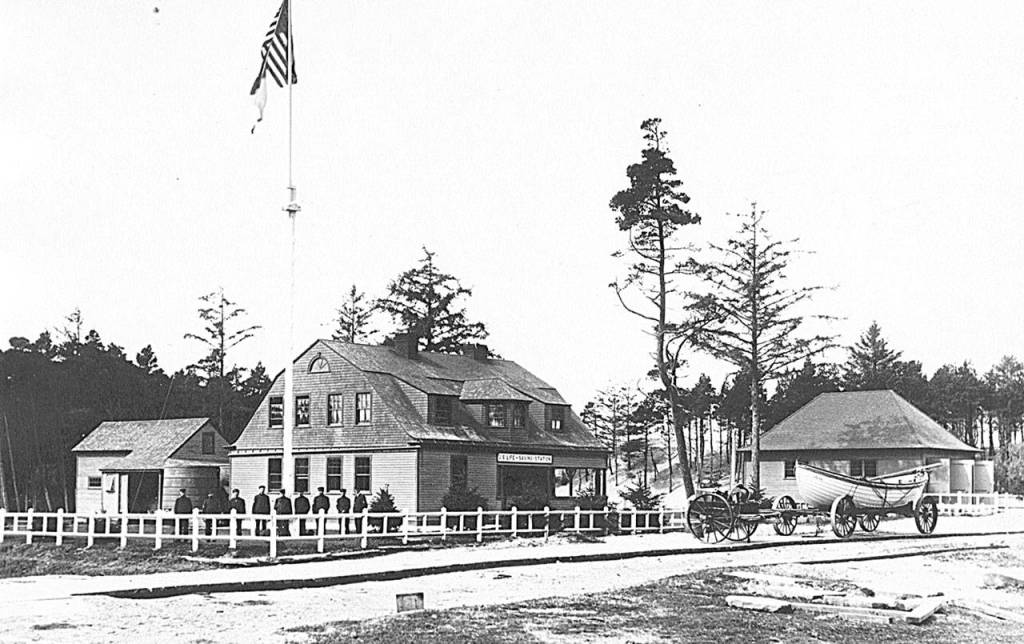 COURTESY WESTPORT-SOUTH BEACH HISTORICAL SOCIETY                                The U.S. Life Saving Service established a station in what would become Westport at the end of what is now Ocean Avenue in 1897.