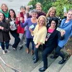 Kat Bryant | Grays Harbor News Group                                The founding members of 100+ Harbor Women Who Care are ready to share the wealth with local nonprofits. From left, they are Alissa Shay, Molly Bold, Franzine Potts, Martha George, Diana Grigsby, Maryann Welch, Dori Unterseher, Jessica Hoover, Donnajeanne Williams and Pat Oleachea.
