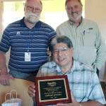 Courtesy photo                                NeighborWorks of Grays Harbor recently honored Edward Quijada, center, for his longtime work on the board. Quijada, who recently retired as Hoquiam branch manager of Bank of the Pacific, is flanked by board president Bill Sidor, left, and executive director Dave Murnen. During his tenure since 2004, Quijada is a past board president and has served on a variety of committees. NeighborWorks is a nonprofit organization that works to provide safe, affordable housing for the people of Grays Harbor County.