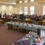 A packed court room Friday awaits the National Adoption Day ceremony at Grays Harbor County Superior Court in Montesano. (Michael Lang | Grays Harbor News Room)