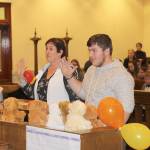 Anne Ramsey and Erick Hayter-Ramsey are sworn in Friday during the National Adoption Day ceremony in Judge Stephen Browns courtroom at Grays Harbor County Superior Court in Montesano. (Michael Lang | Grays Harbor News Group)