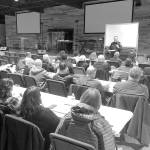 COURTESY PHOTO                                The Aberdeen, Hoquiam and Cosmopolis police departments are offering a free Citizens Academy to west county residents interested in learning more about the inner workings of the criminal justice system in Grays Harbor County. Here Aberdeen Police Chief Steve Shumate speaks to attendees at last years academy.
