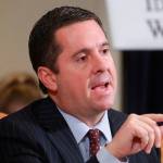 Rep. Devin Nunes questions Ambassador Gordon Sondland, U.S. Ambassador to the European Union, during the open hearing of the House Intelligence Committee into the impeachment inquiry of President Donald Trump. (Kirk McKoy / Los Angeles Times)