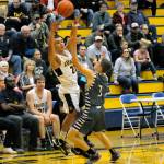 Aberdeens Ethan Morrill, left, passes out of the pressure from Montesano defender Braden Dohrmann during Fridays game at Aberdeen High School. (Ryan Sparks | Grays Harbor News Group)
