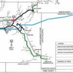 COURTESY GRAYS HARBOR PUD                                This map shows the area between Malone and the Chehalis Indian Reservation, denoted by a green line, where a $50,000 state grant will allow Grays Harbor PUD to conduct a fiber extension feasibility study.