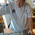 Kathy Witt photo                                Chef Daddy Chris Holen  restaurateur, entrepreneur and owner of Baked Alaska restaurant in Astoria  performs demos on Pacific Northwest cuisine at the beginning of the cruise.