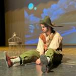 Papageno (Jerrod Phelps) pouts after being magically struck mute.