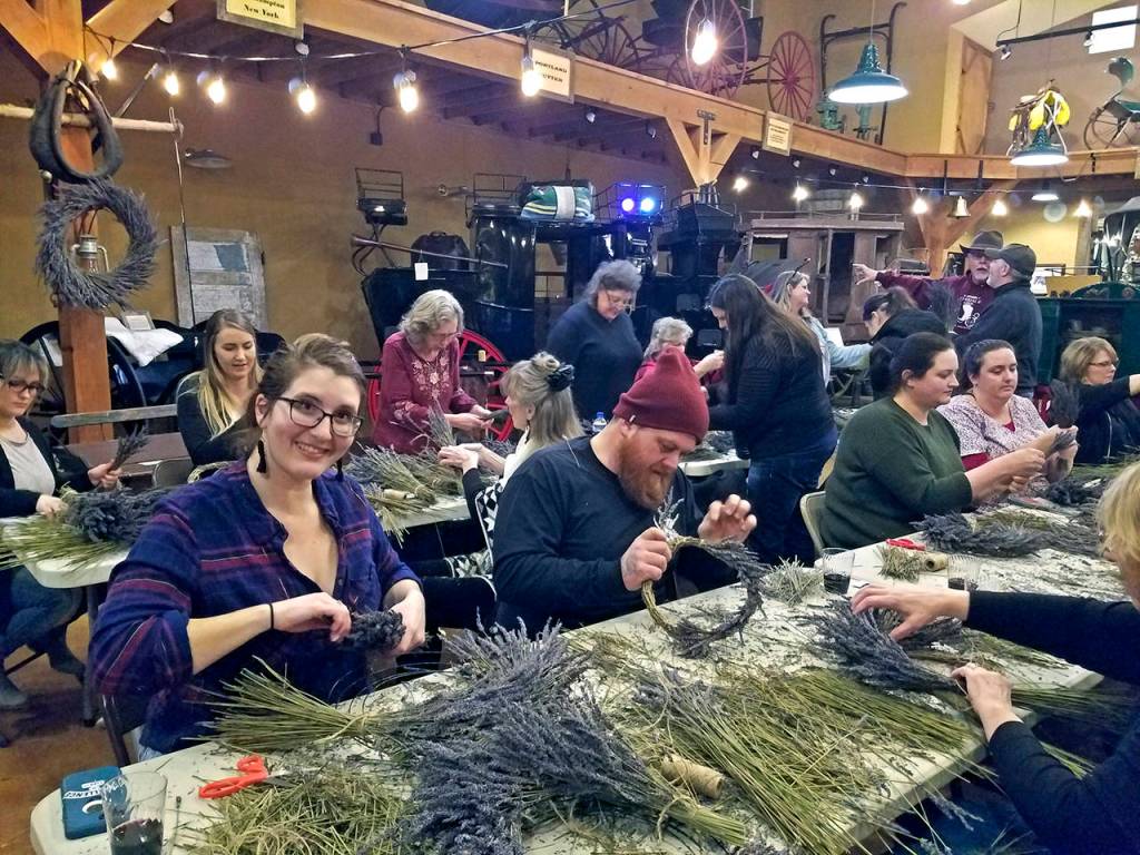 Photos Courtesy Northwest Carriage Museum                                Dozens attended the Northwest Carriage Museums Wreath & Wine event on Dec. 6.