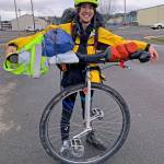 Kat Bryant | Grays Harbor News Group                                John Patten Moss of Augusta, Georgia, is cycling into what birders call a big year.