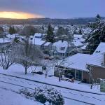 Shawn Ball photo                                Sunrise over Aberdeen, as seen from Shawn Balls home on Scammel Hill.