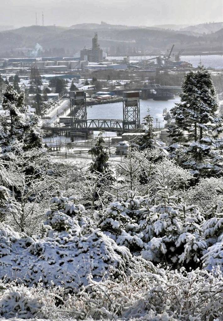 Jack Durney photo                                Former Mayor Jack Durney captured this sweeping image of a gorgeous chilly day in Hometown Hoquiam.