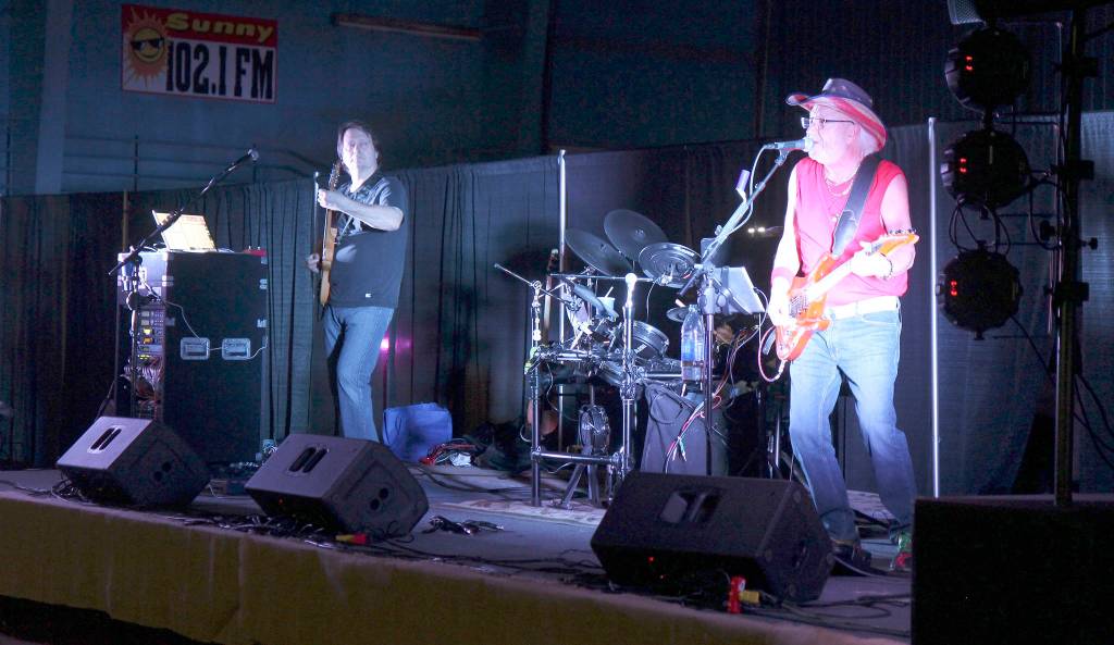 Backfire Band performs Saturday at the Winter Wine Festival in Elma. (Michael Lang | Grays Harbor News Group)