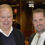 DAN HAMMOCK | GRAYS HARBOR NEWS GROUP                                District 19 state representatives Jim Walsh, R-Aberdeen, and Brian Blake, D-Aberdeen, talk shop at the 2020 United Way Black and White Gala fundraiser at the Quinault Beach Resort and Casino Saturday.