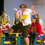 William Barfee (Aiden Brown) shows off his magic foot.