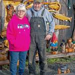 Patricia Jollimore photo                                Ivan and Mona Hass, owners and operators of Ocean City Marketplace, host Burning Bear.