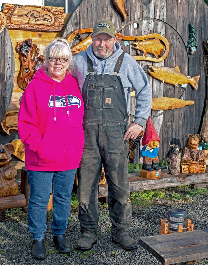 Patricia Jollimore photo                                Ivan and Mona Hass, owners and operators of Ocean City Marketplace, host Burning Bear.