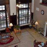 DAN HAMMOCK | GRAYS HARBOR NEWS GROUP                                 The lobby of Emerson Manor as viewed from above shows the original floor still intact after a major structural and interior overhaul of Hoquiams downtown centerpiece reached its conclusion earlier this month.
