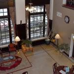 DAN HAMMOCK | GRAYS HARBOR NEWS GROUP                                 The lobby of Emerson Manor as viewed from above shows the original floor still intact after a major structural and interior overhaul of Hoquiams downtown centerpiece reached its conclusion earlier this month.