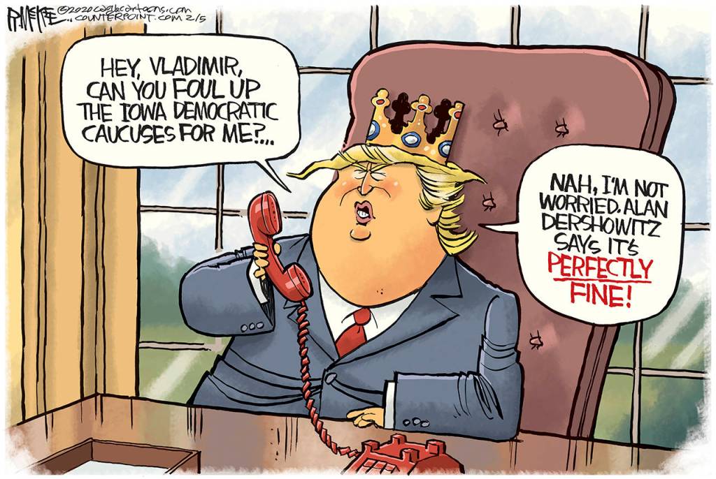 Editorial cartoons for Thursday, Feb. 6