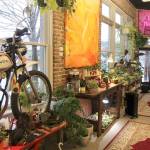 A motorcycle sits beside a window Jan. 29 at the Moore Gallery in Montesano. (Michael Lang | Grays Harbor News Group.)