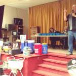 Push Rods president Denny Bickar served as auctioneer during the clubs annual fundraising event at the Elks Lodge in Hoquiam on Sunday. (Photos by David Haerle/Grays Harbor News Group)