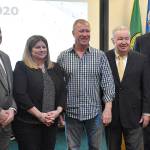 DAN HAMMOCK | GRAYS HARBOR NEWS GROUP                                 Port of Grays Harbor commissioners approved the lease assignments related to the sale of Masco Petroleum to PetroCard Inc. Feb. 18. From left, Port Commissioner Phil Papac, PetroCard President and CEO Laura Yellig, Masco owner and President Jim Mason, and Port Commissioners Stan Pinnick and Tom Quigg.