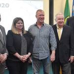 DAN HAMMOCK | GRAYS HARBOR NEWS GROUP                                 Port of Grays Harbor commissioners approved the lease assignments related to the sale of Masco Petroleum to PetroCard Inc. Feb. 18. From left, Port Commissioner Phil Papac, PetroCard President and CEO Laura Yellig, Masco owner and President Jim Mason, and Port Commissioners Stan Pinnick and Tom Quigg.
