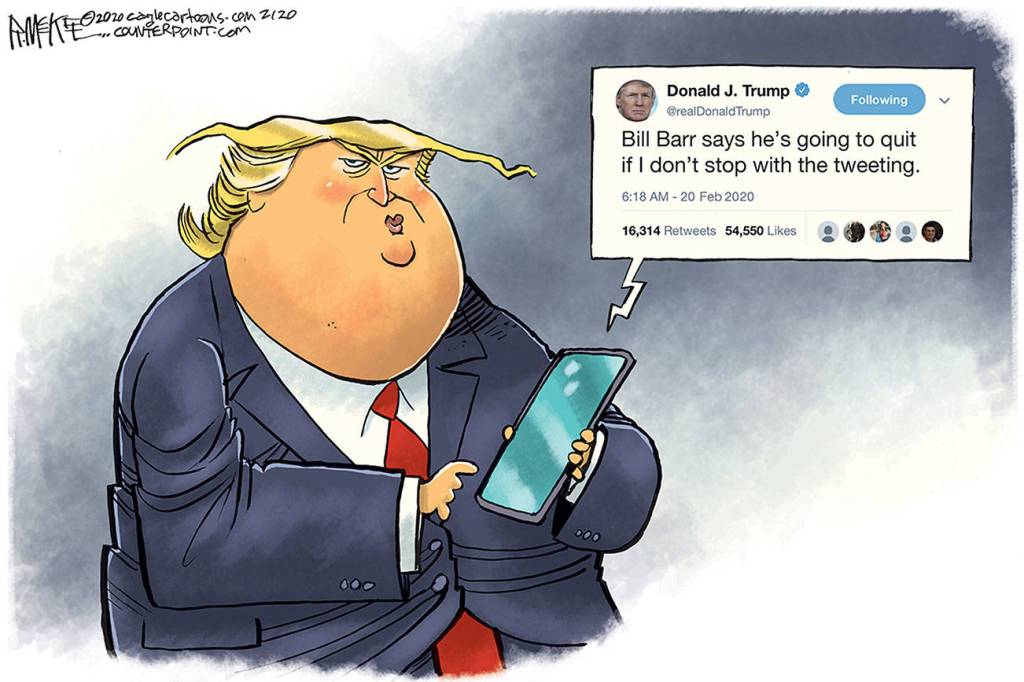 Editorial cartoons for Friday, Feb. 21