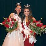 Keith J. Krueger photo                                Courtney Glenn, right, was crowned Miss Grays Harbor on Saturday night. Sofia Da Silva, left, is Grays Harbors Outstanding Teen.