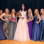 Keith J. Krueger photo                                The Outstanding Teen candidates, from left: Autumn Sayres-Hartman, Maci Winkelman, first runner-up Ellie Winkelman, Outstanding Teen Sofia Da Silva, second runner-up Shayli Burlingame, Lauren Fagerstedt and Graci Bonney-Spradlin.