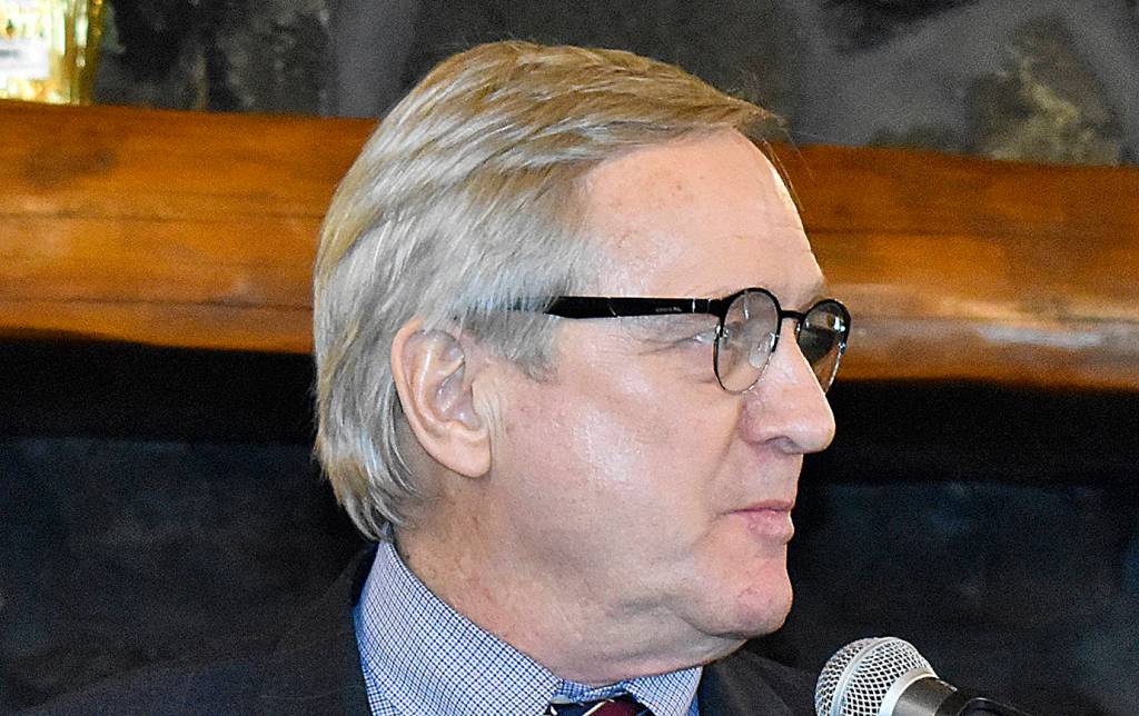 DAN HAMMOCK | GRAYS HARBOR NEWS GROUP                                 Rep. Steve Tharinger, D-Sequim, of the 24th District told the audience at the Jan. 10 Greater Grays Harbor legislative sendoff in Aberdeen Jan. 10 that he and fellow 24th District Rep. Mike Chapman, D-Port Angeles, would focus on improving access to child care during the current legislative session.