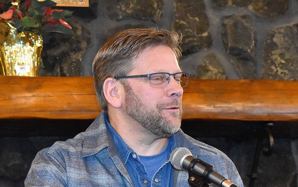 DAN HAMMOCK | GRAYS HARBOR NEWS GROUP                                 Rep. Mike Chapman, D-Port Angeles, of the 24th District visited Learning to Grow child care center in Elma in November, shortly before his appearance at the Greater Grays Harbor legislative sendoff event in Aberdeen Jan. 10.