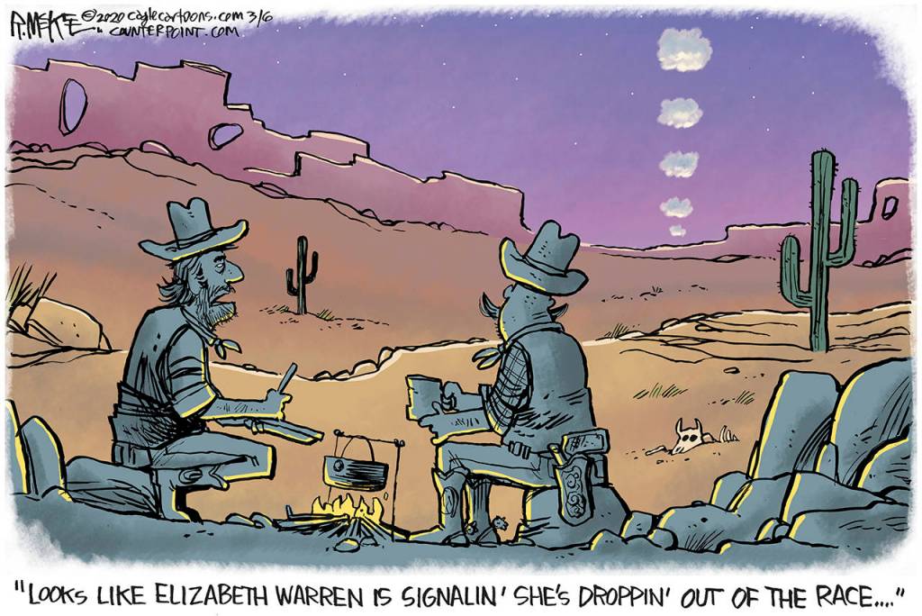 Editorial cartoons for Friday, March 6