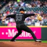 Seattle Mariners Justus Sheffield pitches against the Toronto Blue Jays on Friday, Aug. 23, 2019 at T-Mobile Park in Seattle, Wash. (Dean Rutz/Seattle Times/TNS)