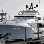 DAN HAMMOCK | GRAYS HARBOR NEWS GROUP                                 A Westport LLC yacht moored in Westport Marina in January.