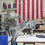 COURTESY BEN WINKELMAN                                 The machine Grays Harbor Unders took special delivery of Thursday to add to the line of machines already working. This machine was essential for the Hoquiam company to work with the different types of materials used for making masks for health professionals and first responders.