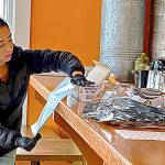 COURTESY PHOTO                                 The 1,000 burritos made at Kokos Mexican Restaurant in Seabrook Saturday were delivered to families in the North Beach School District.