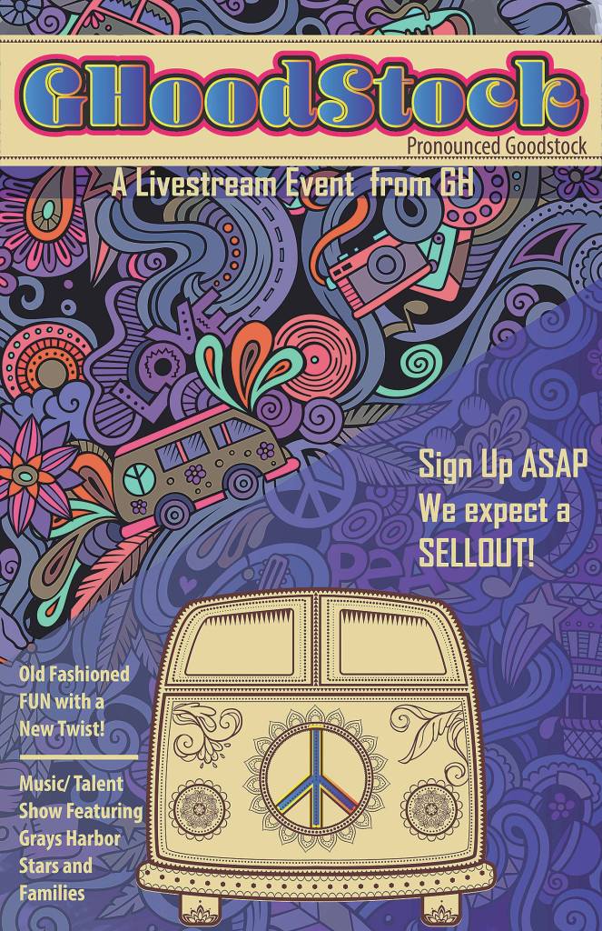 Deb Blecha of Graphically Deb created this event poster as a coloring page. Those who print out the blank version may use it to pass the time at home.