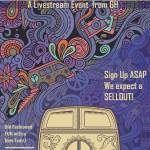 Deb Blecha of Graphically Deb created this event poster as a coloring page. Those who print out the blank version may use it to pass the time at home.