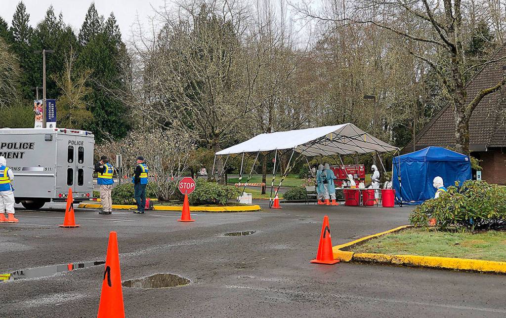 COURTESY GRAYS HARBOR PUBLIC HEALTH                                 The Grays Harbor Public Health testing site planned to test 20 people for COVID-19 during its first day of operation Wednesday.