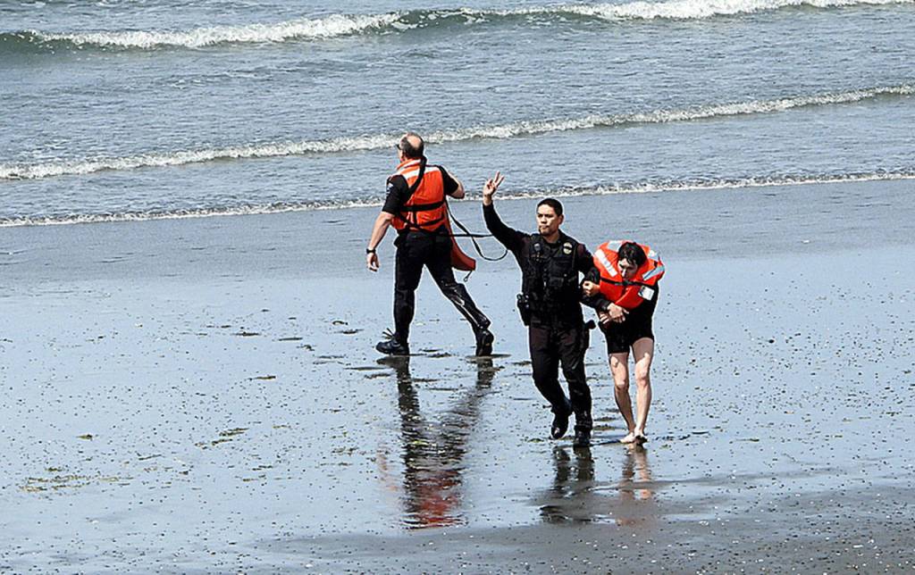 Two rescued from surf in Ocean Shores